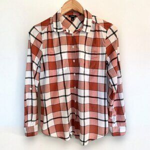 Ann Taylor cotton/modal button down shirt - great colors!